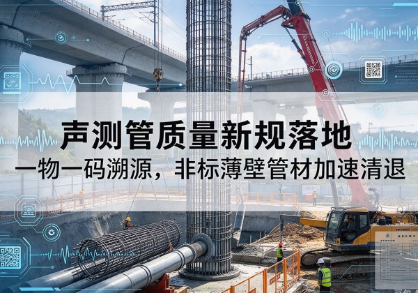 磴口声测管质量新规落地，一物一码溯源，非标薄壁管材加速清退
